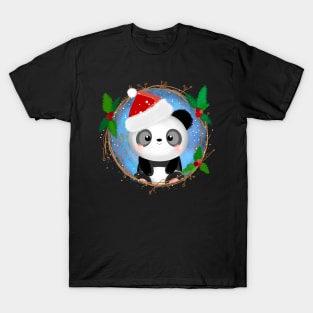 Cute little Christmas Panda T-Shirt